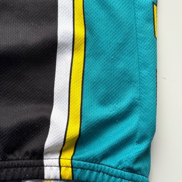 Pearl Izumi Cycling Jersey Mens Black/Teal Polyester Racing Fit Size Medium - Picture 4 of 7